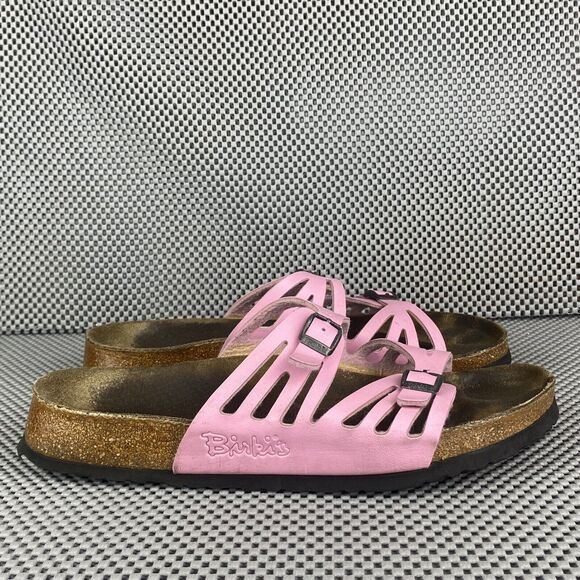 Birkenstock Shoes - Birkenstock Birkis Sandals Womens Size 40 Pink Buckle Slip On